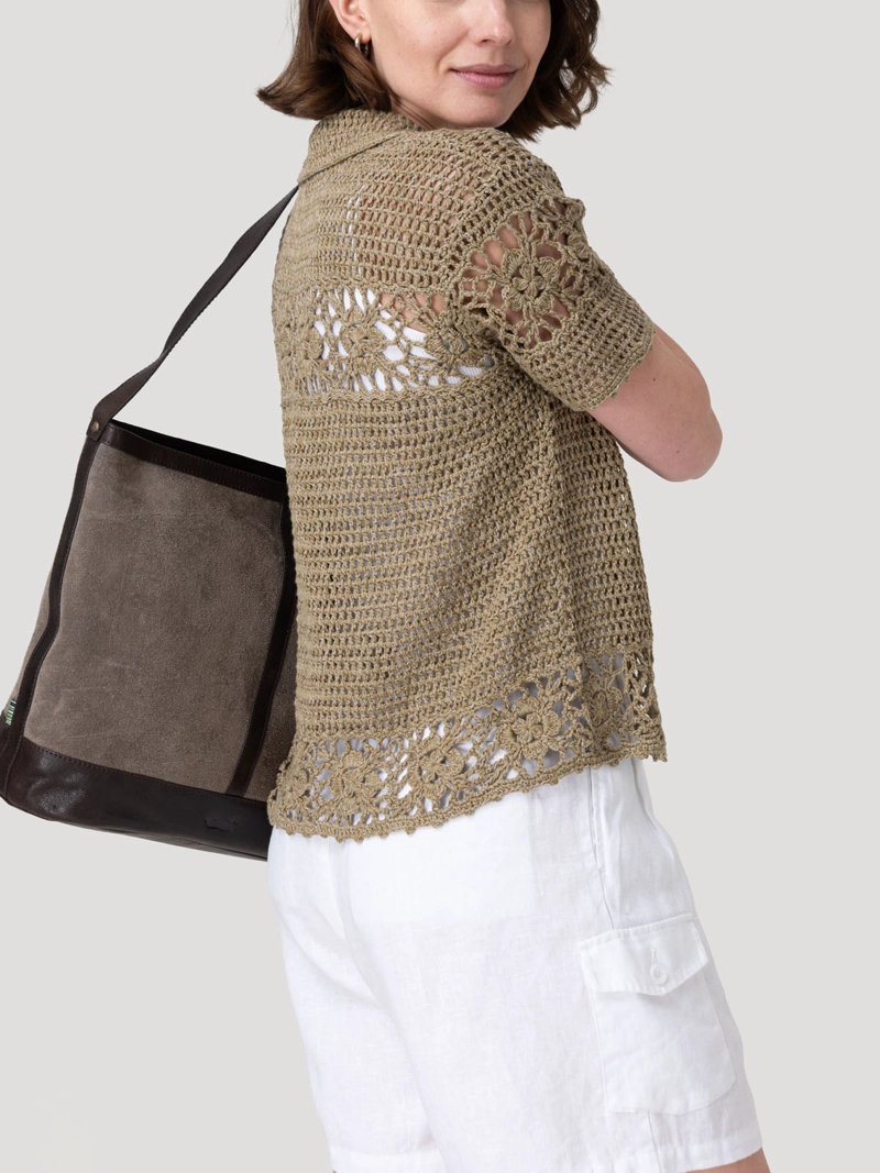 SWEATER ALGODON ORGANICO MUJER CROVA VERDE ROCKFORD - 6
