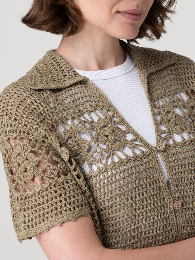 SWEATER ALGODON ORGANICO MUJER CROVA VERDE ROCKFORD - 8