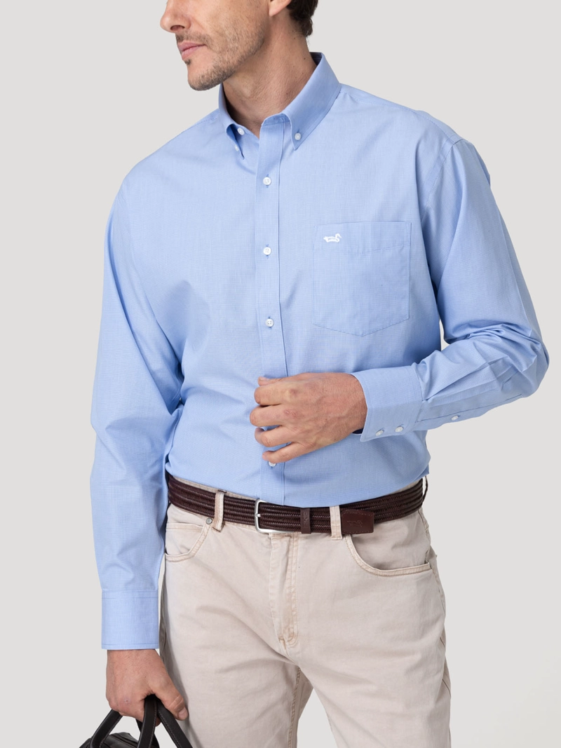 CAMISA CUELLO BUTTON-DOWN HOMBRE WF PB AZUL ROCKFORD - 7