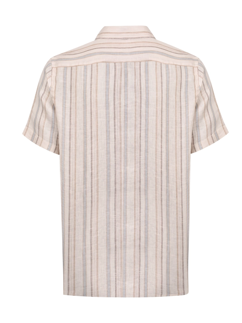 CAMISA LINO ORGANICO HOMBRE DUNA BEIGE ROCKFORD - 2