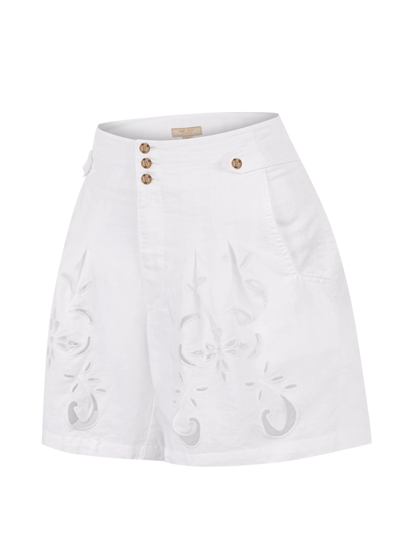 SHORT LINO MUJER CROFT BLANCO ROCKFORD - 1