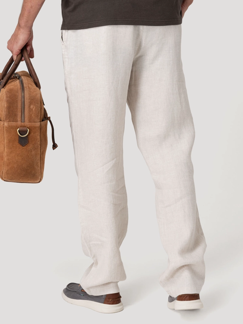 PANTALON LINO ORGANICO HOMBRE CAPRI BEIGE ROCKFORD - 6