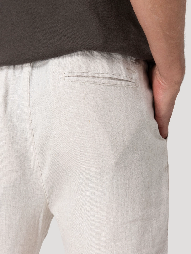 PANTALON LINO ORGANICO HOMBRE CAPRI BEIGE ROCKFORD - 8