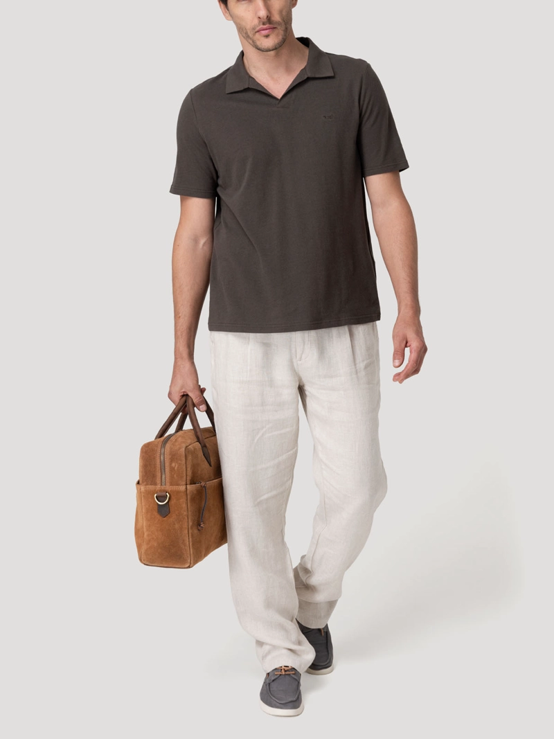 PANTALON LINO ORGANICO HOMBRE CAPRI BEIGE ROCKFORD - 9