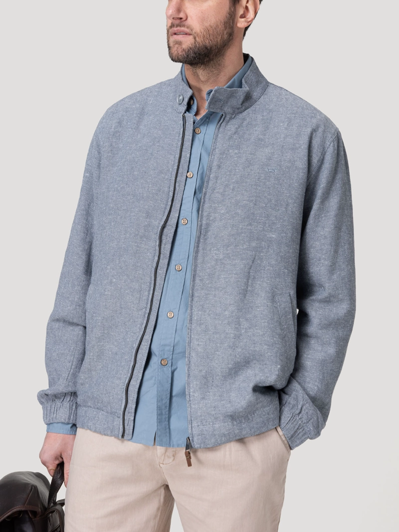 CHAQUETA LINO HOMBRE LIDO GRIS ROCKFORD - 5