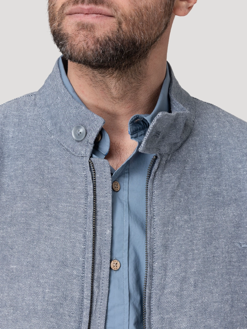 CHAQUETA LINO HOMBRE LIDO GRIS ROCKFORD - 7