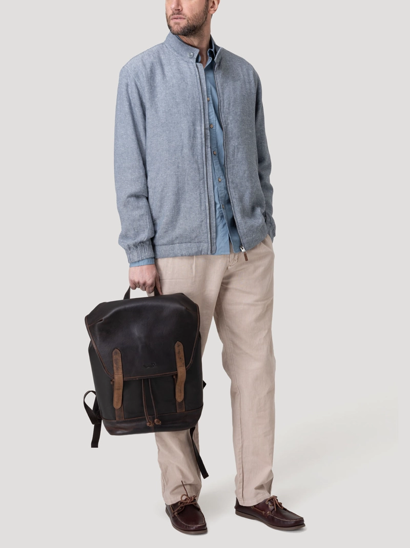 CHAQUETA LINO HOMBRE LIDO GRIS ROCKFORD - 8