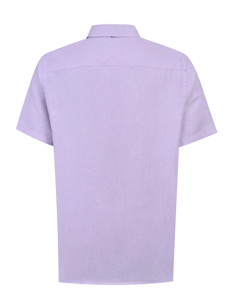 CAMISA LINO ORGANICO HOMBRE LINENSHORT ROSADO ROCKFORD - 2