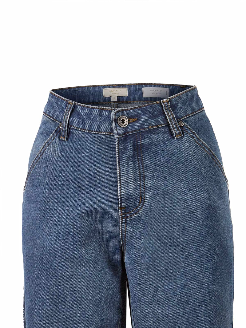JEANS FIBRAS RECICLADAS MUJER ROOTS AZUL ROCKFORD - 4