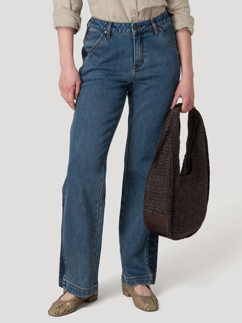 JEANS FIBRAS RECICLADAS MUJER ROOTS AZUL ROCKFORD - 5