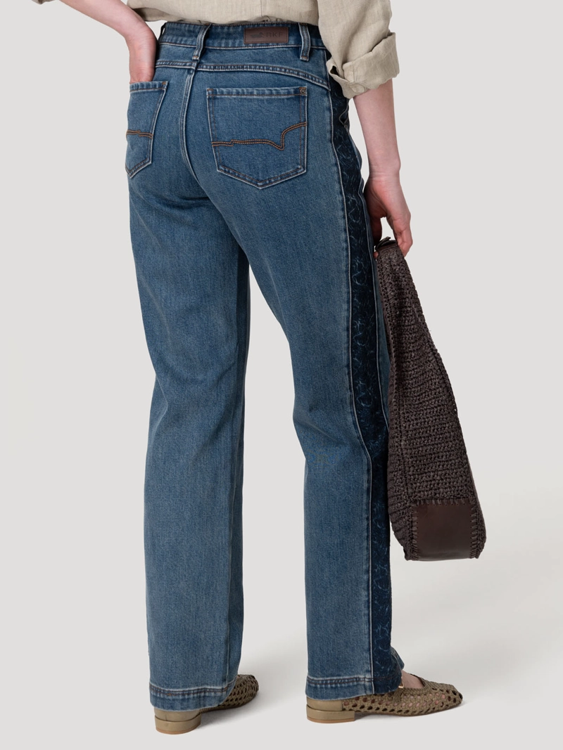 JEANS FIBRAS RECICLADAS MUJER ROOTS AZUL ROCKFORD - 6