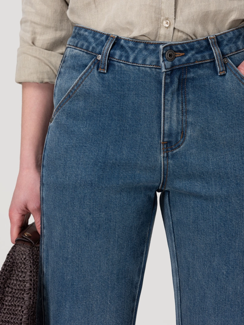 JEANS FIBRAS RECICLADAS MUJER ROOTS AZUL ROCKFORD - 7