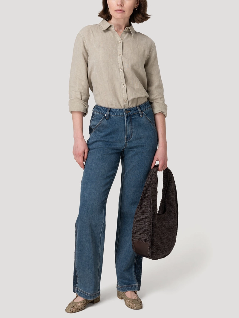 JEANS FIBRAS RECICLADAS MUJER ROOTS AZUL ROCKFORD - 9