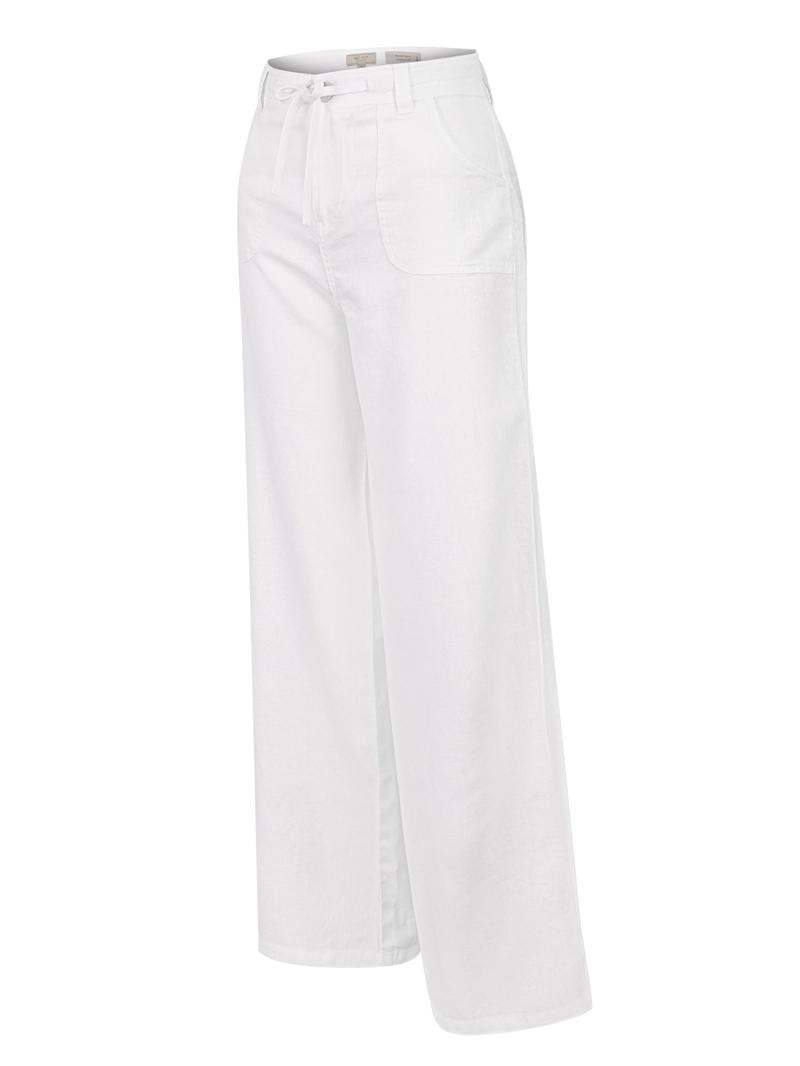 PANTALON LINO ORGANICO MUJER MALOYS BLANCO ROCKFORD - 1