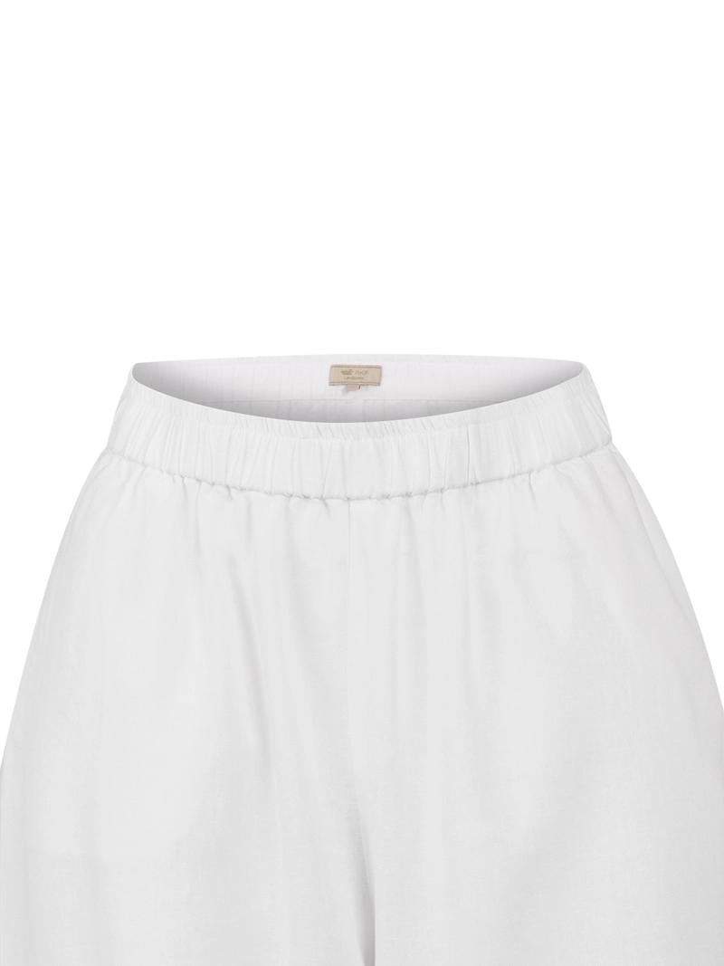 PANTALON LINO ORGANICO MUJER TROPIA BLANCO ROCKFORD - 4
