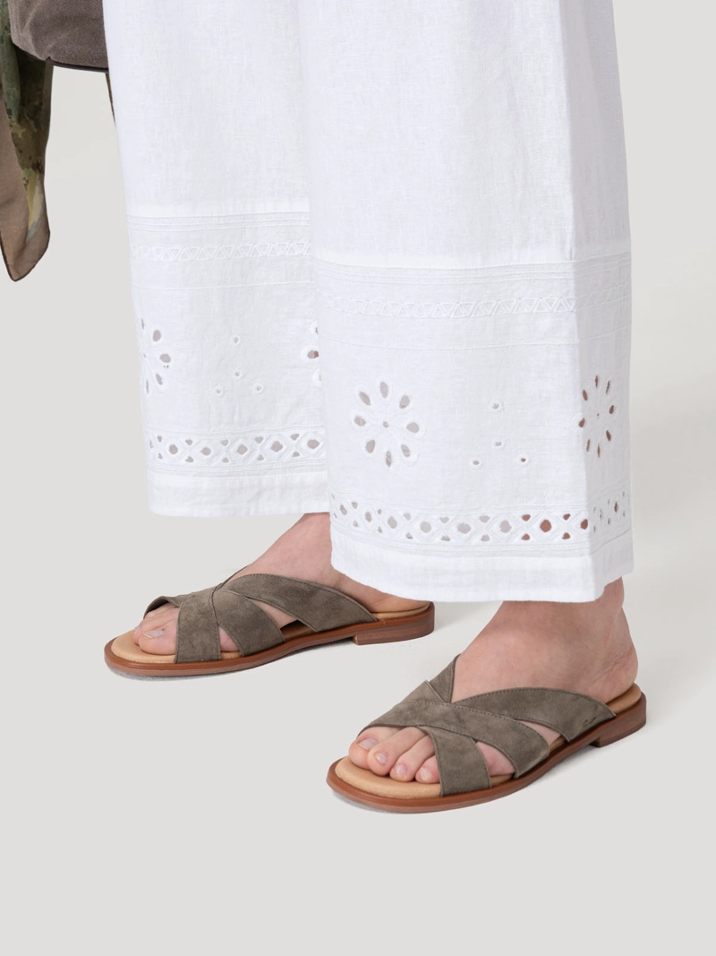 PANTALON LINO ORGANICO MUJER TROPIA BLANCO ROCKFORD - 7