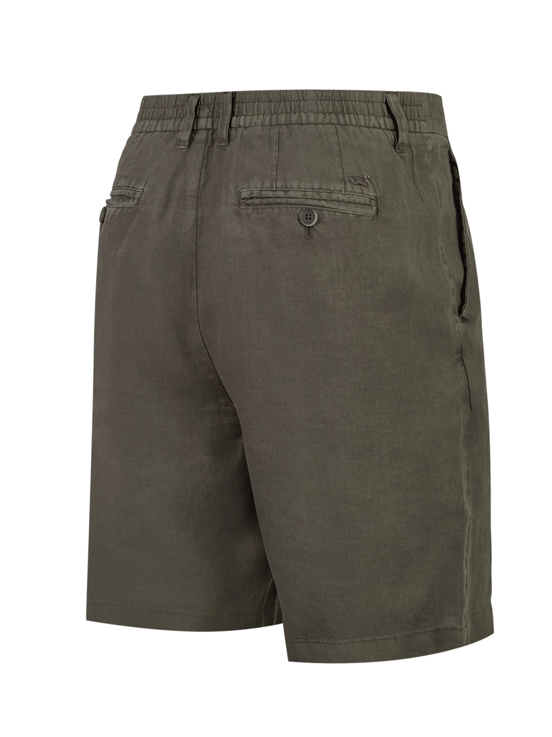 SHORT LINO ORGANICO HOMBRE LINEN VERDE ROCKFORD - 2