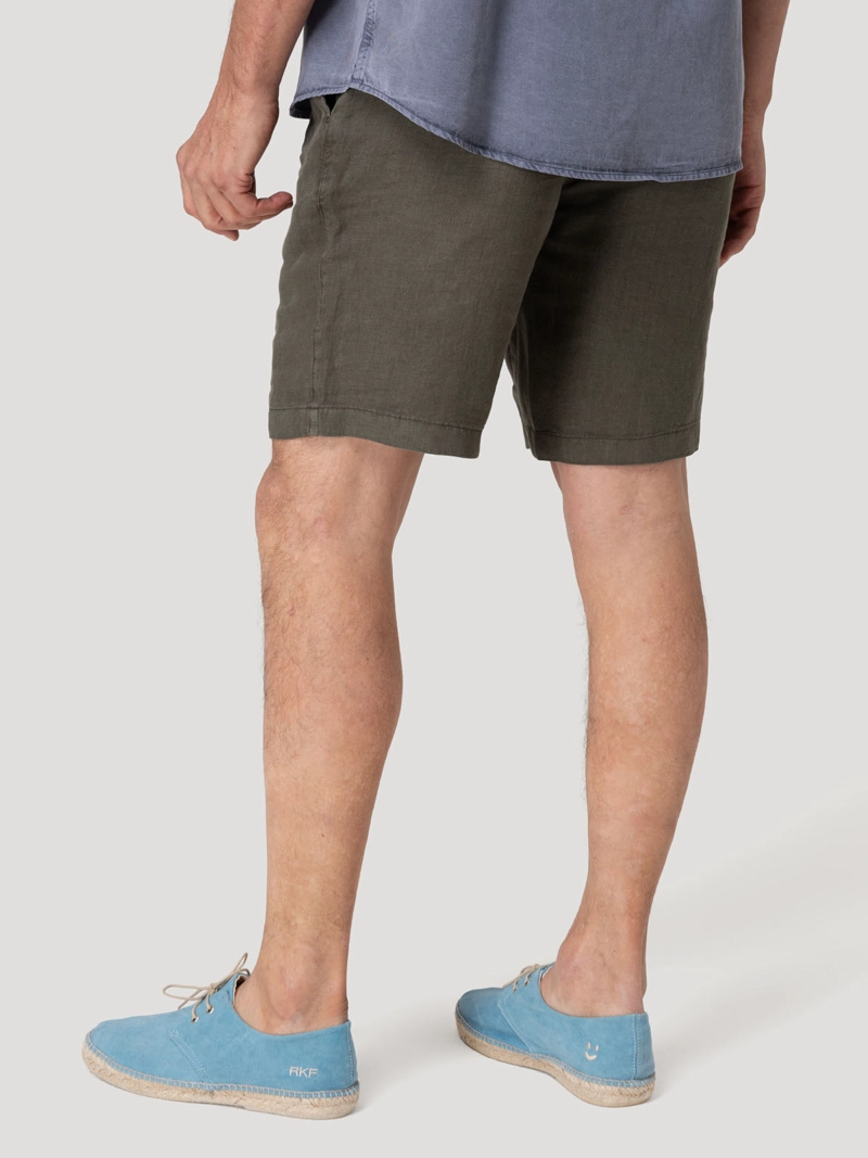 SHORT LINO ORGANICO HOMBRE LINEN VERDE ROCKFORD - 6