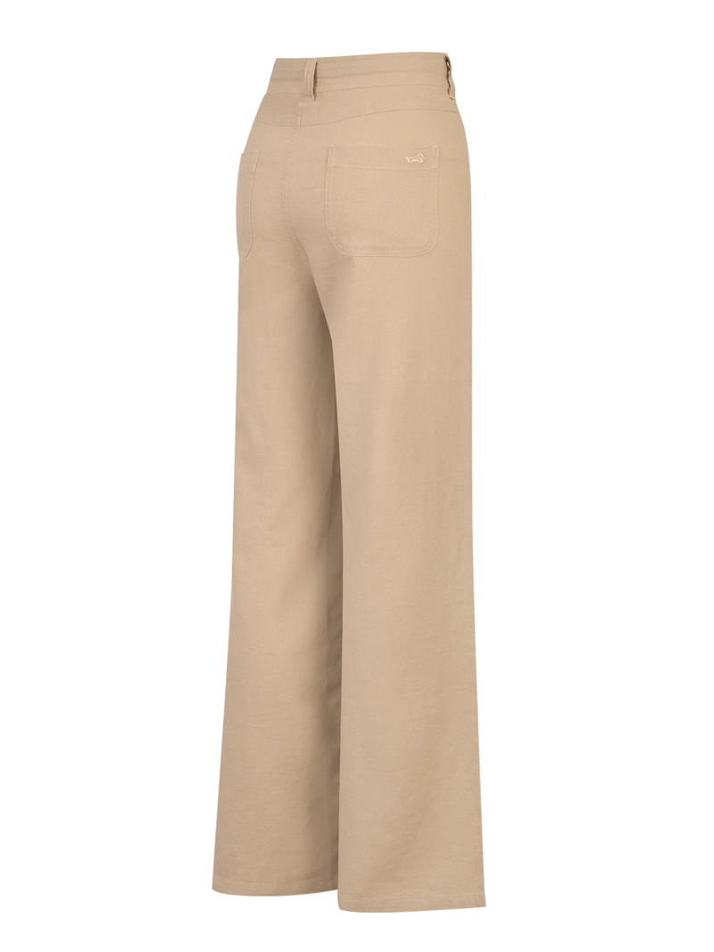 PANTALON LINO ORGANICO MUJER MALOYS CAFE  ROCKFORD - 2