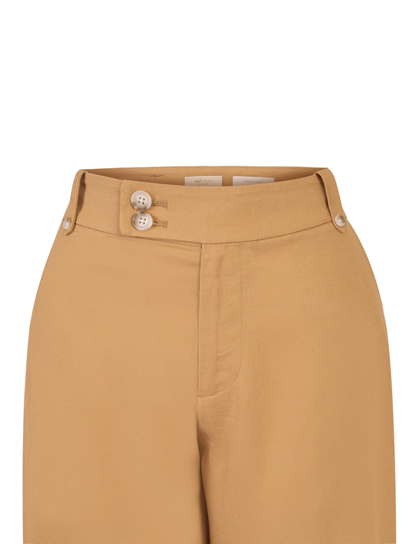 PANTALON ALGODON ORGANICO MUJER ANIRA CAFE  ROCKFORD - 4