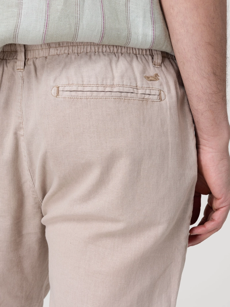 PANTALON LINO HOMBRE CALEN BEIGE ROCKFORD - 8