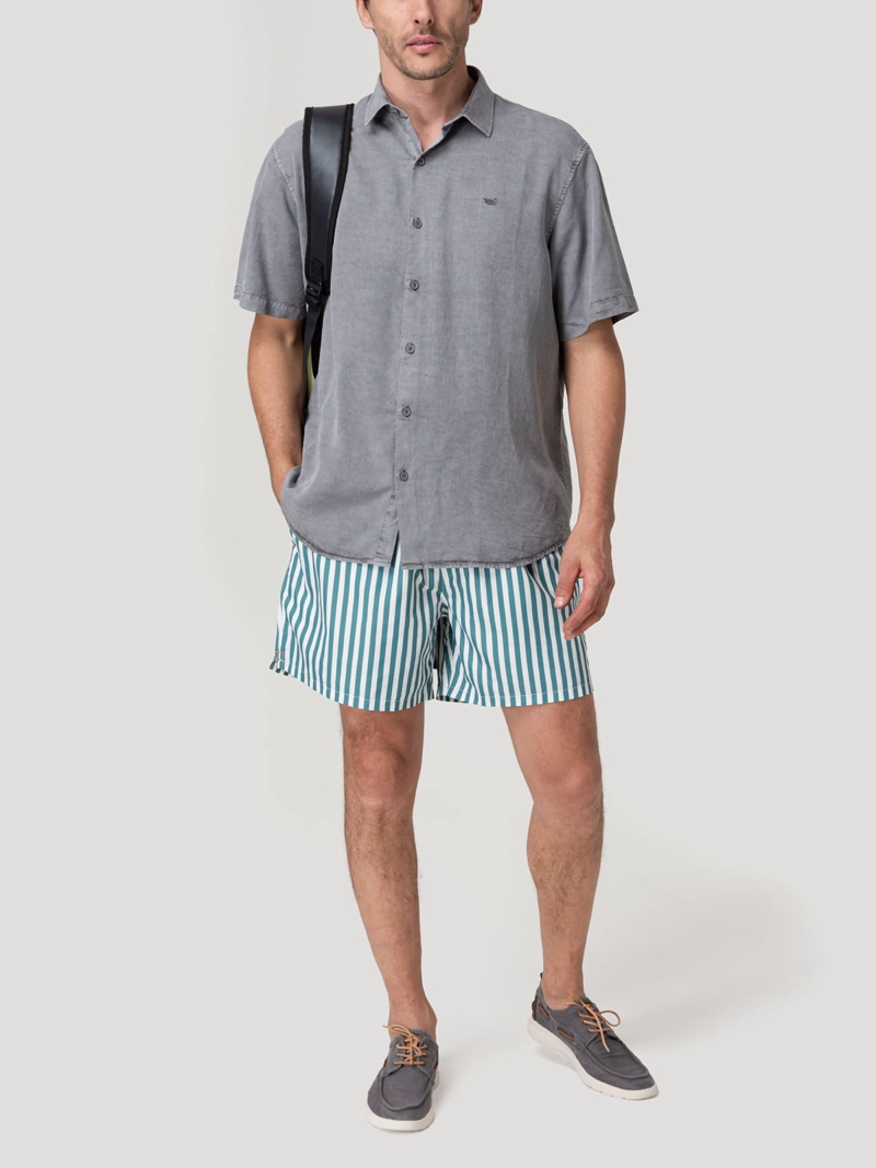 Traje De Baño Hombre Izam Celeste Rockford - 9