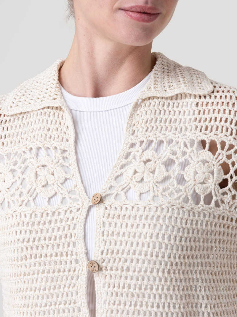 SWEATER ALGODON ORGANICO MUJER CROVA BEIGE ROCKFORD - 7