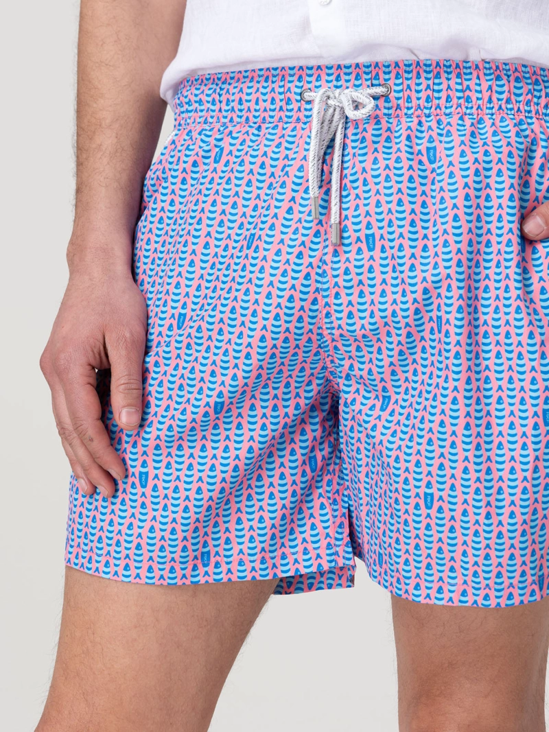 Traje De Baño Hombre Izam Rosado Rockford - 7