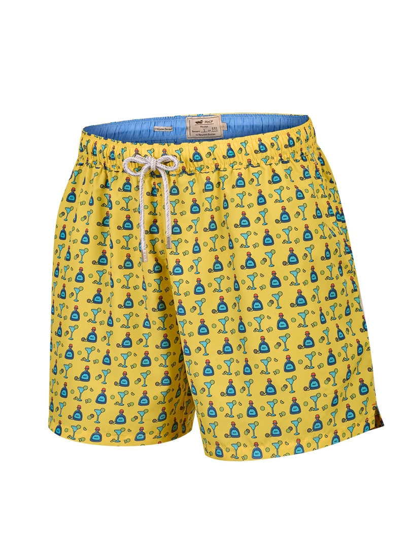 Traje De Baño Hombre Izam Amarillo Rockford - 1