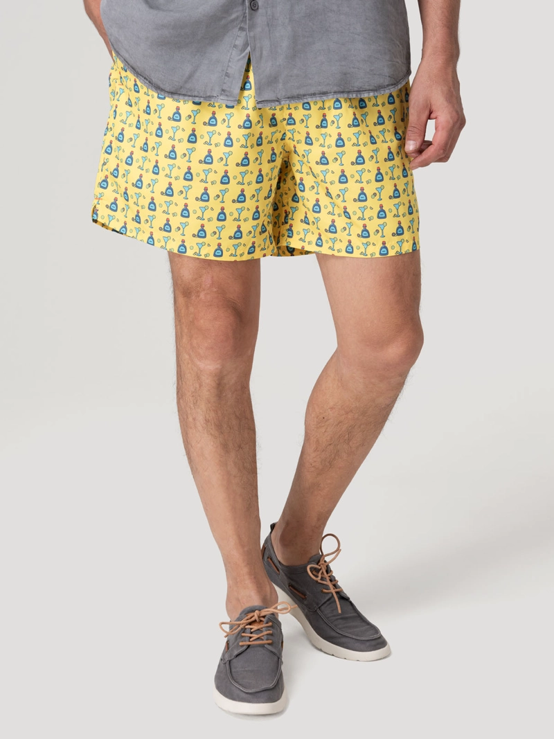Traje De Baño Hombre Izam Amarillo Rockford - 5