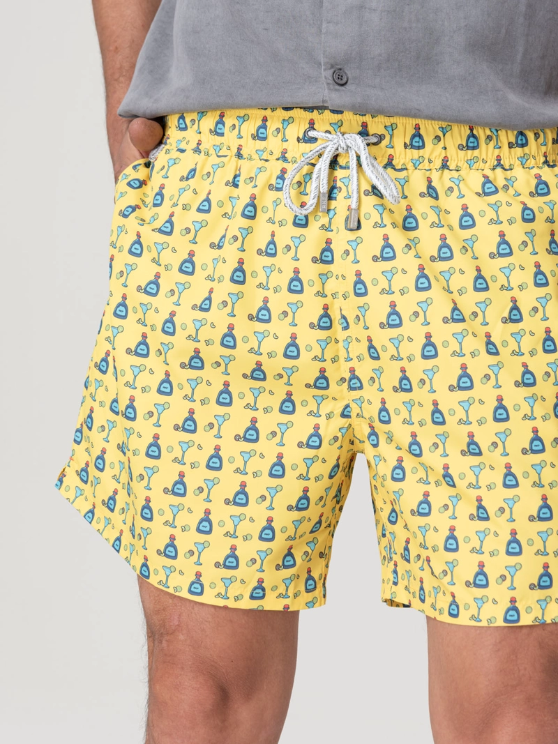 Traje De Baño Hombre Izam Amarillo Rockford - 7