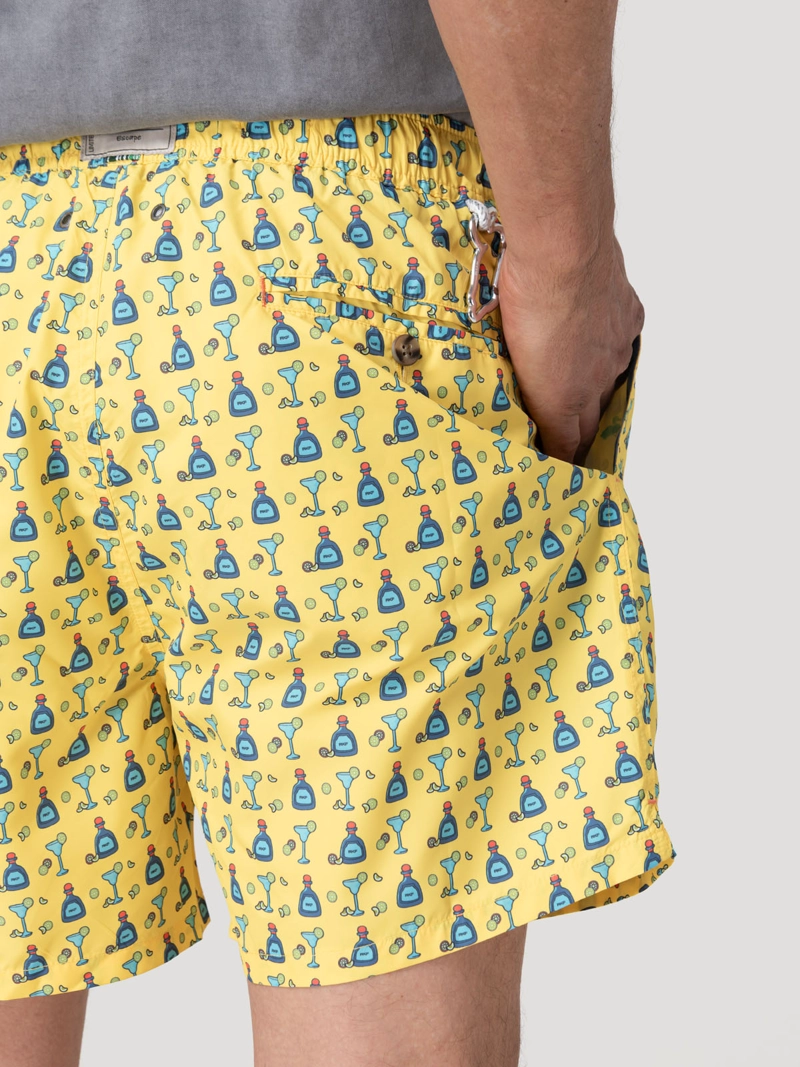 Traje De Baño Hombre Izam Amarillo Rockford - 8