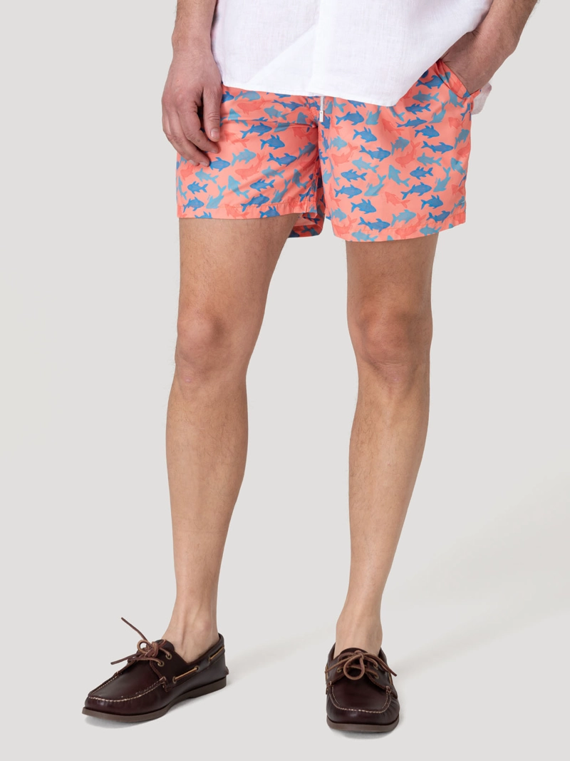 Traje De Baño Hombre Izam Naranjo Rockford - 5
