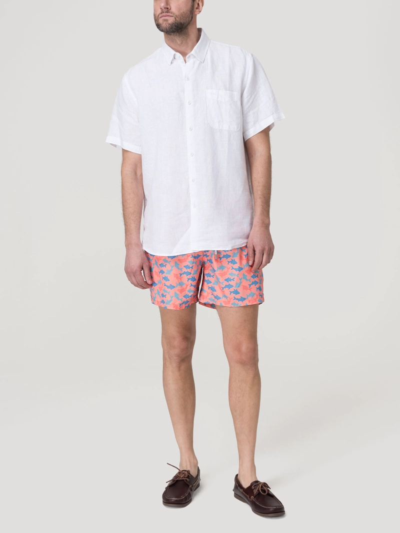 Traje De Baño Hombre Izam Naranjo Rockford - 9