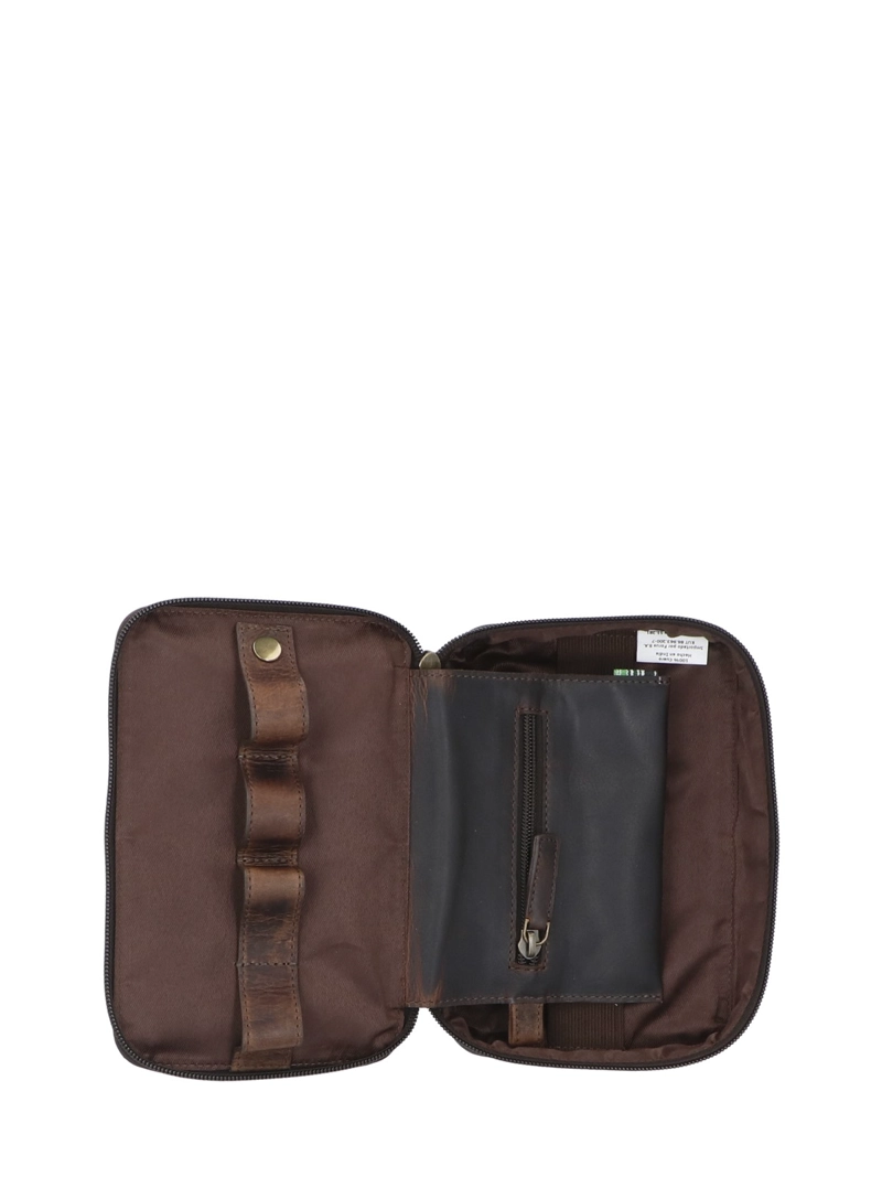 ESTUCHE CUERO HOMBRE TC TECH ORGANIZER CAFE  ROCKFORD - 4