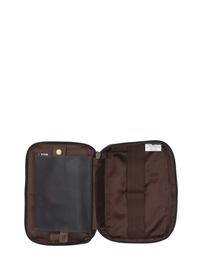 ESTUCHE CUERO HOMBRE TC TECH ORGANIZER CAFE  ROCKFORD - 5