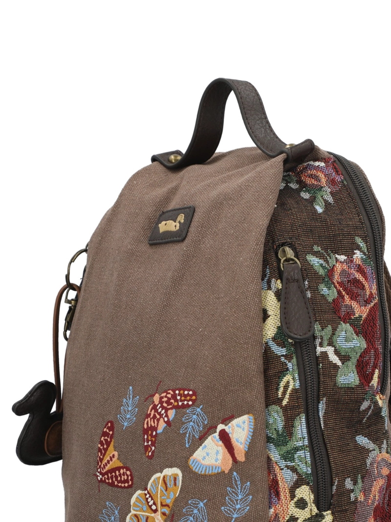 MOCHILA TEXTIL MUJER JOINT BACK CHOCOLATE ROCKFORD - 2