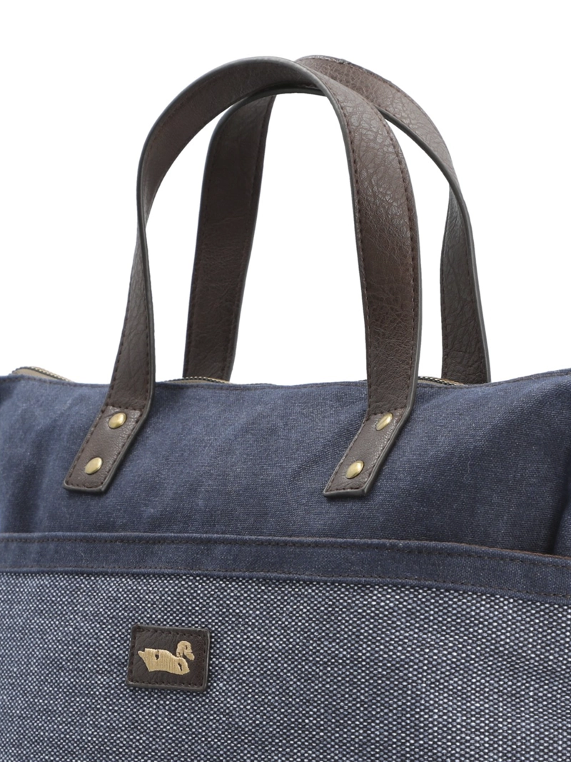 CARTERA TEXTIL MUJER QORI TOTE AZUL ROCKFORD - 2
