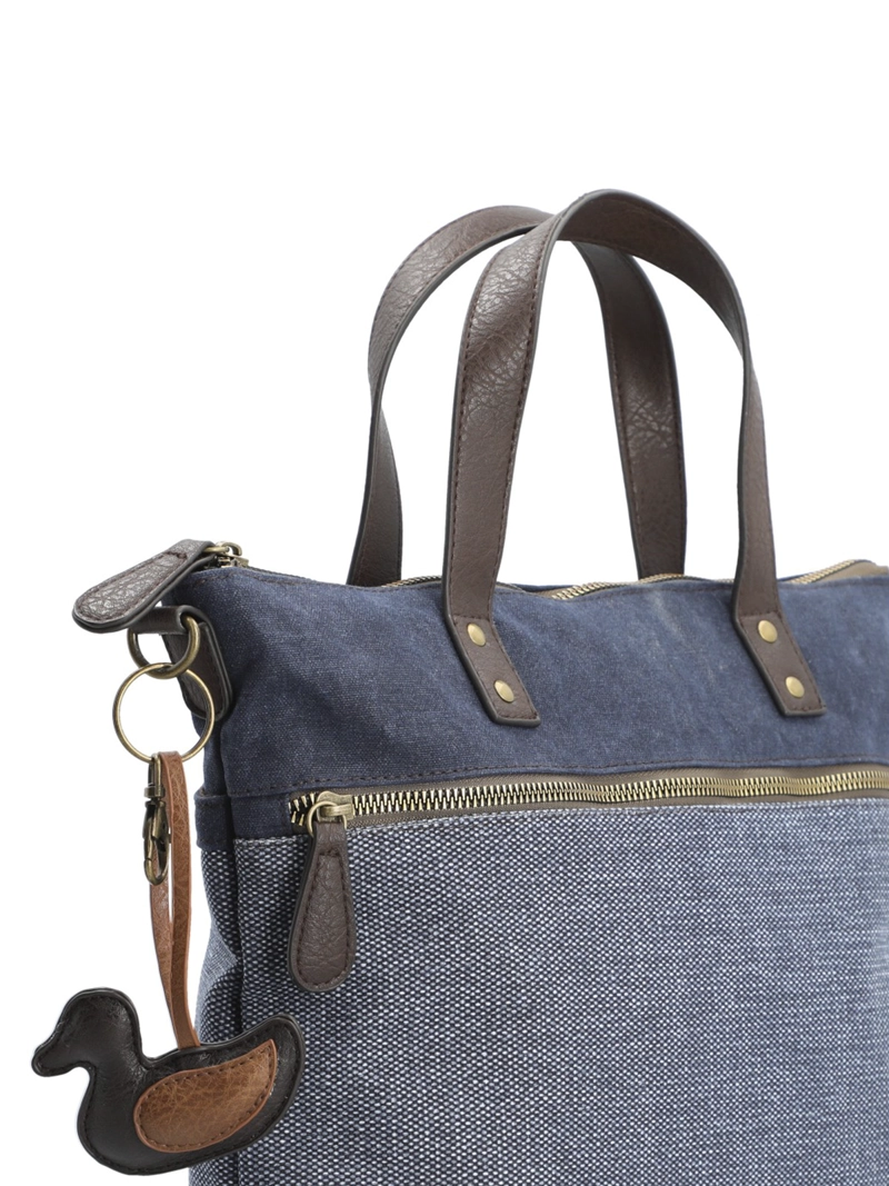 CARTERA TEXTIL MUJER QORI TOTE AZUL ROCKFORD - 5