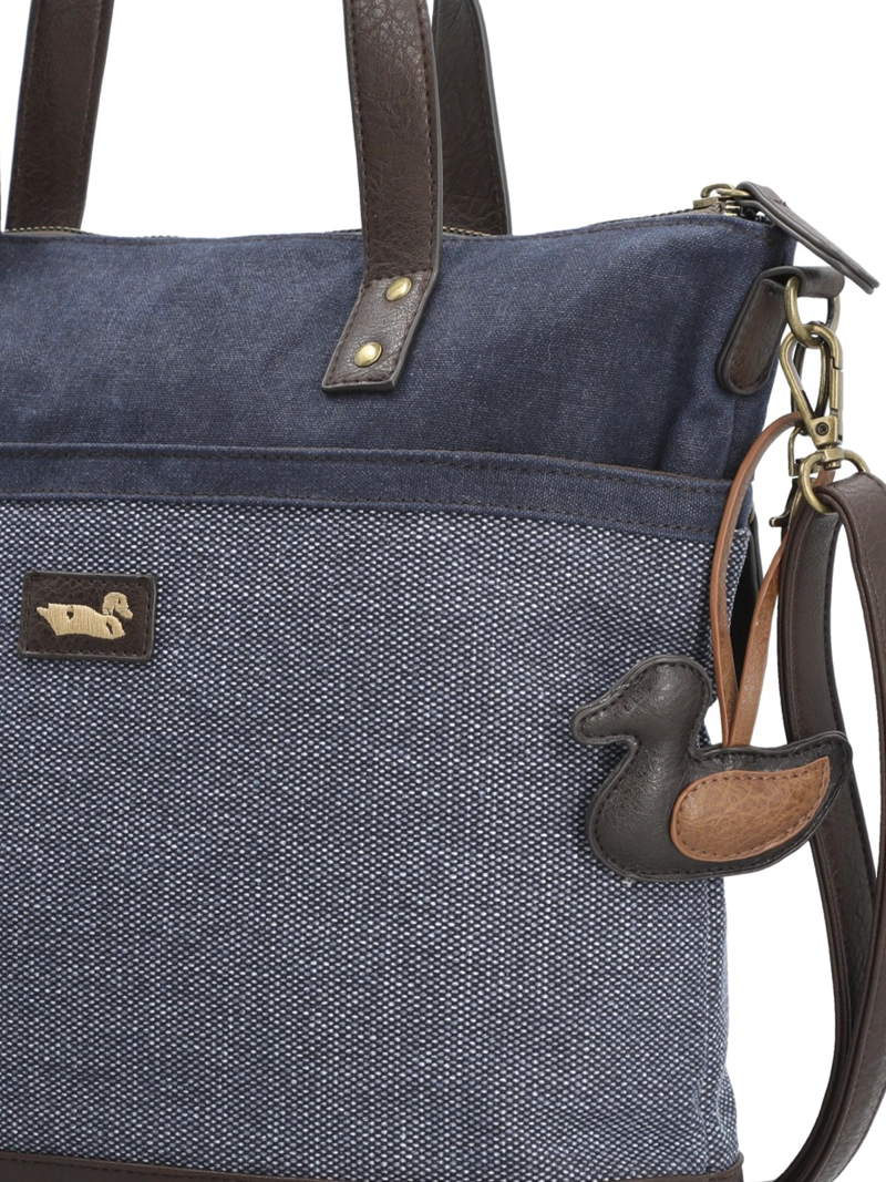 CARTERA TEXTIL MUJER QORI TOTE AZUL ROCKFORD - 7