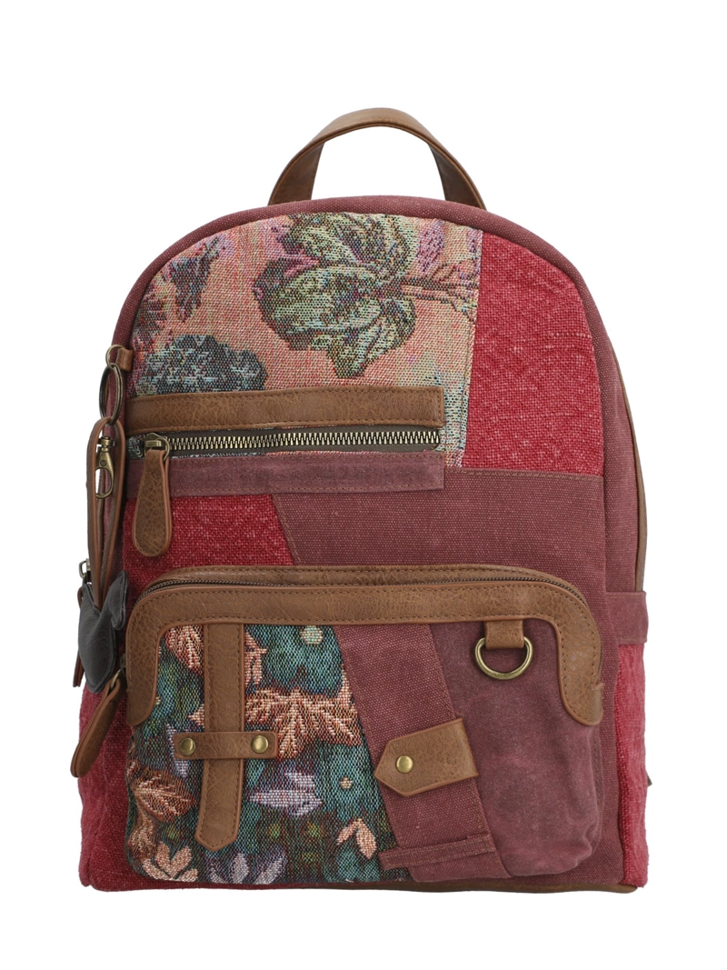 MOCHILA TEXTIL MUJER CARMIN BACK BURDEO ROCKFORD - 1
