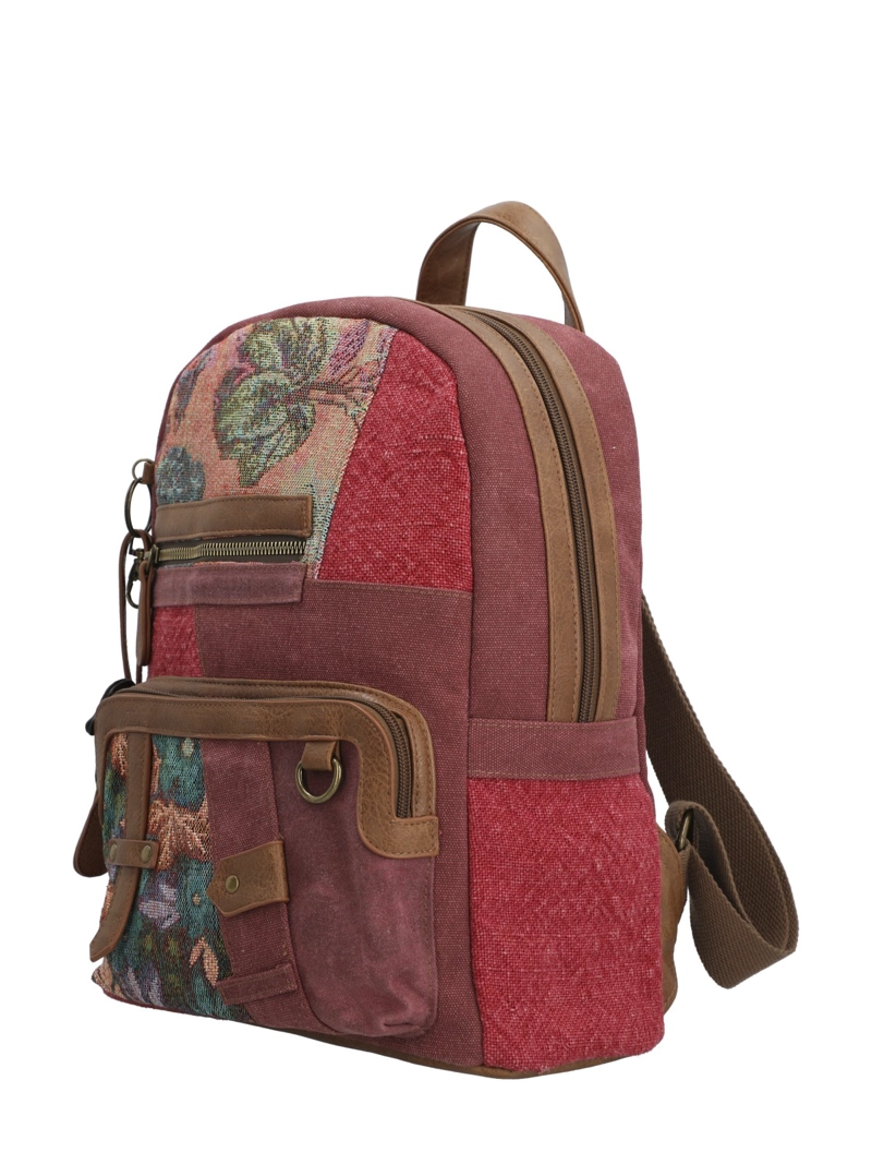 MOCHILA TEXTIL MUJER CARMIN BACK BURDEO ROCKFORD - 2