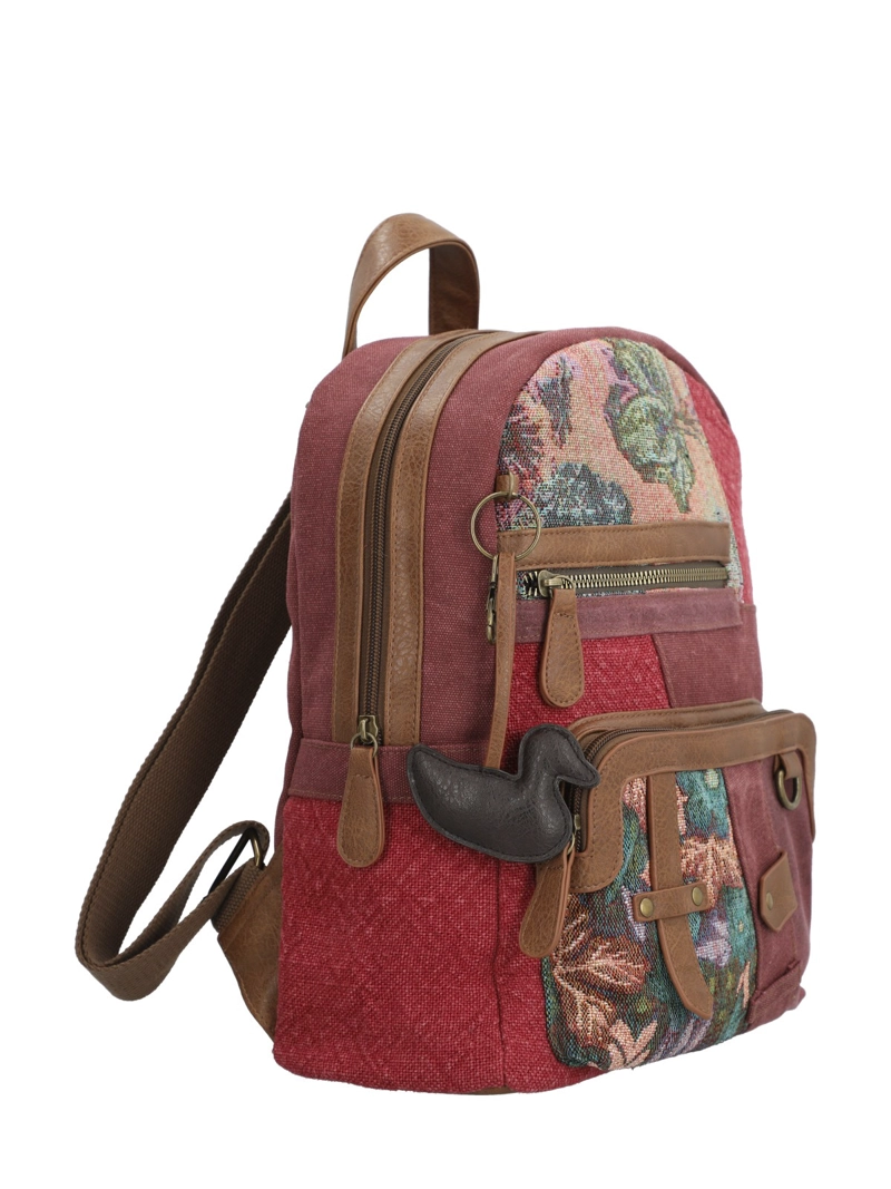 MOCHILA TEXTIL MUJER CARMIN BACK BURDEO ROCKFORD - 6