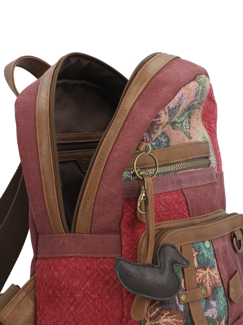 MOCHILA TEXTIL MUJER CARMIN BACK BURDEO ROCKFORD - 9