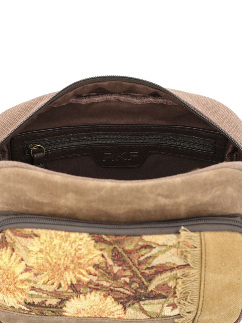 CARTERA TEXTIL MUJER KAUR CROSS CHOCOLATE ROCKFORD - 7