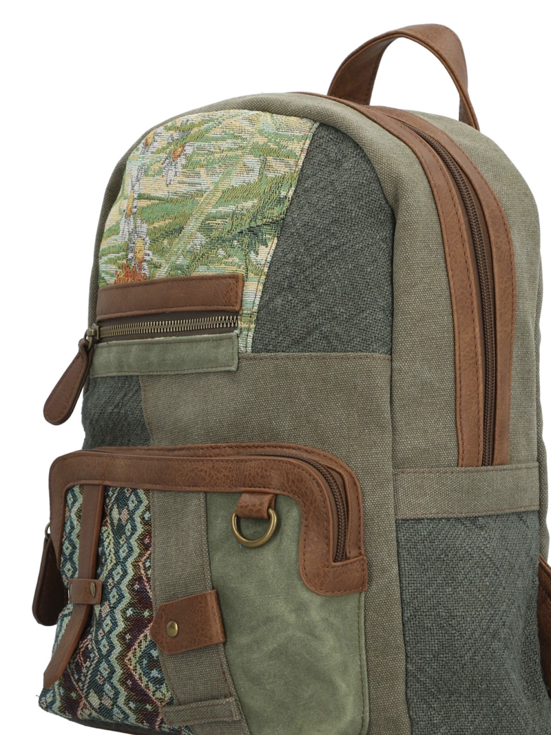 MOCHILA TEXTIL MUJER CARMIN BACK VERDE ROCKFORD - 2