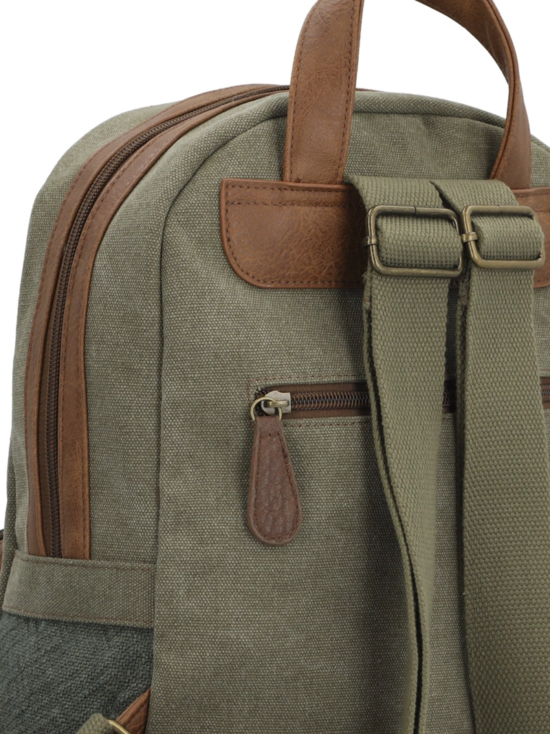 MOCHILA TEXTIL MUJER CARMIN BACK VERDE ROCKFORD - 6