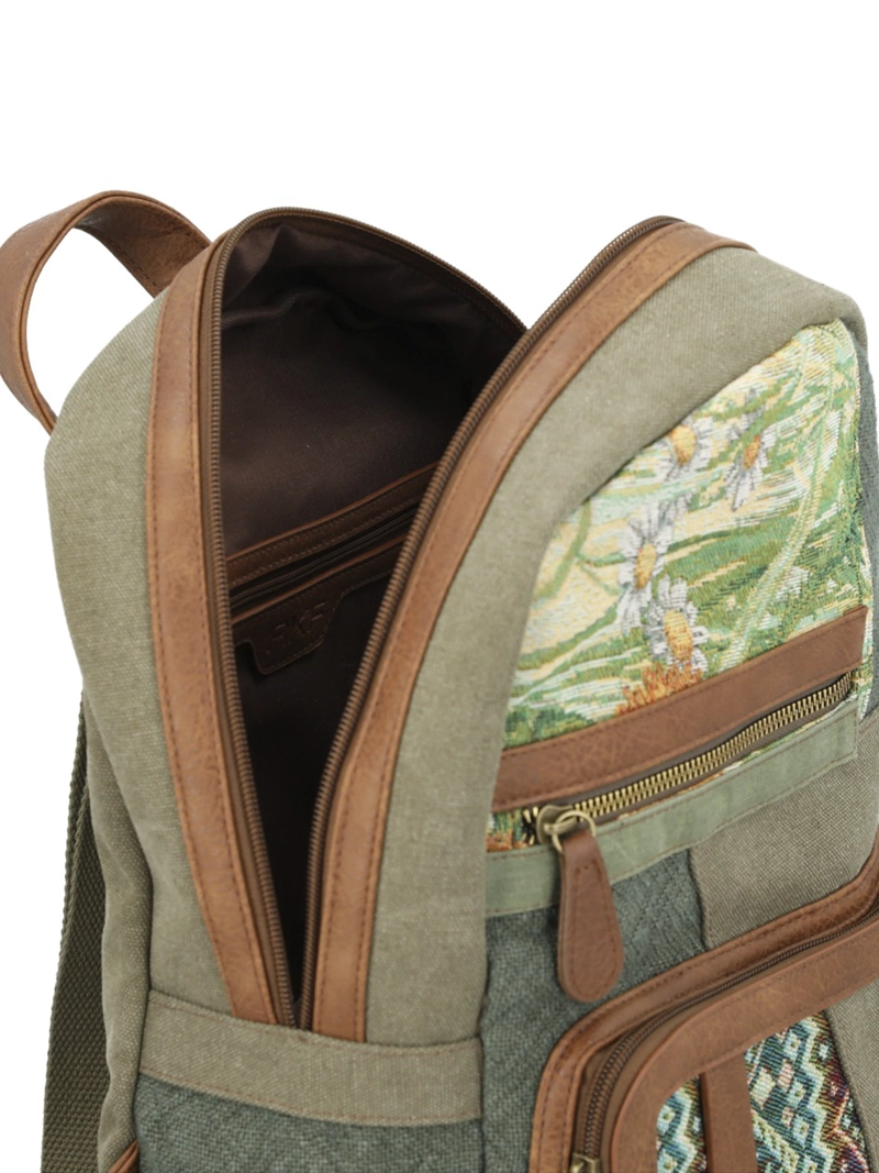MOCHILA TEXTIL MUJER CARMIN BACK VERDE ROCKFORD - 9