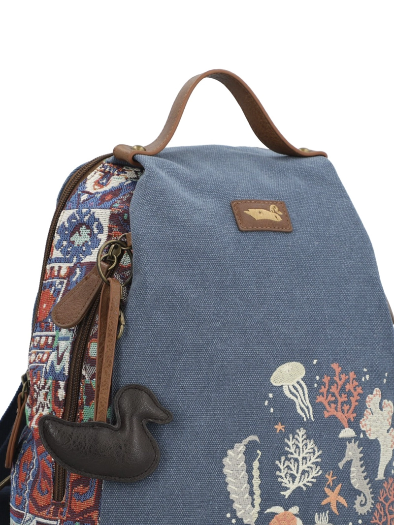 MOCHILA TEXTIL MUJER JOINT BACK AZUL ROCKFORD - 4