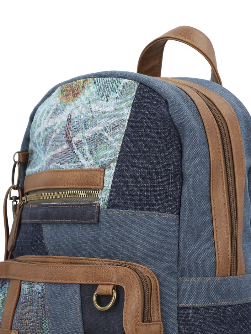 MOCHILA TEXTIL MUJER CARMIN BACK AZUL ROCKFORD - 2